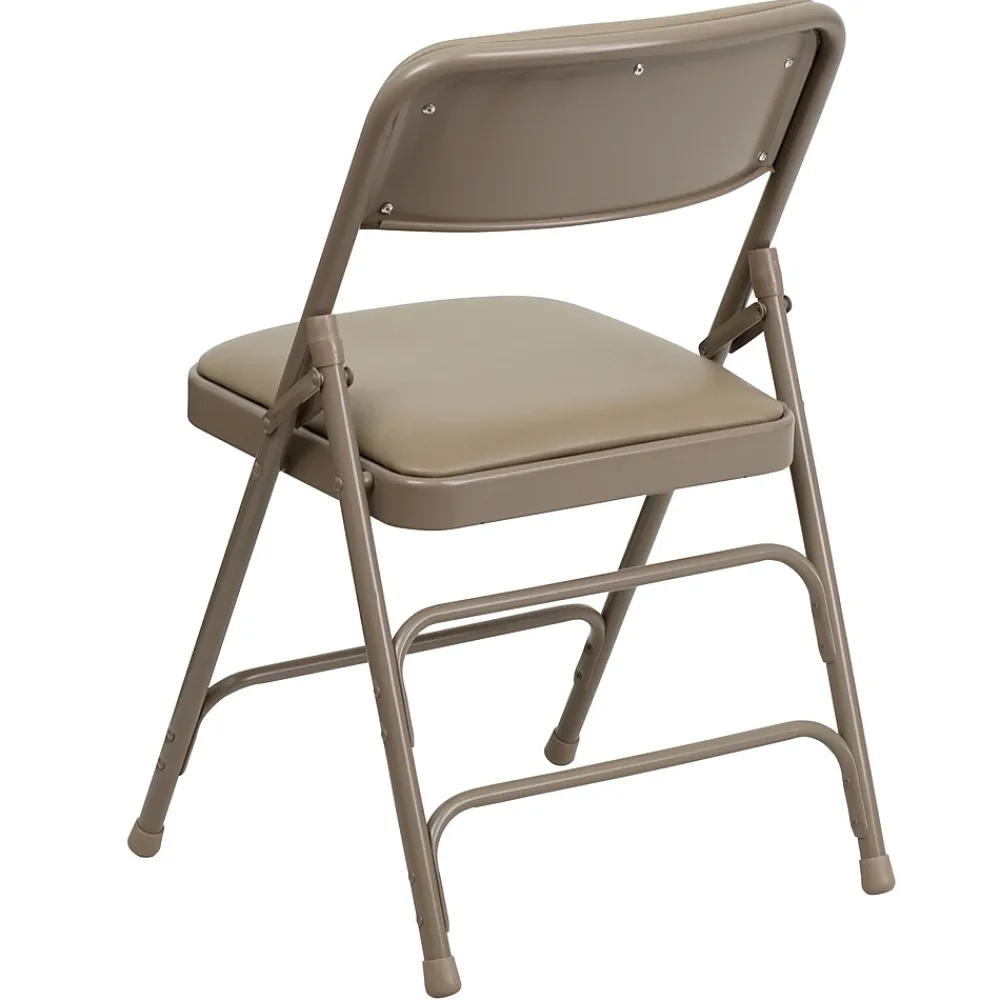 Folding & Stacking*Flash Furniture HERCULES Series Vinyl Banquet/Reception Chair, Beige, 2/Pack (2HAMC309AVBGE)