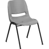 Folding & Stacking*Flash Furniture HERCULES Ergonomic Shell Stack Chairs, Gray, 30/Pack