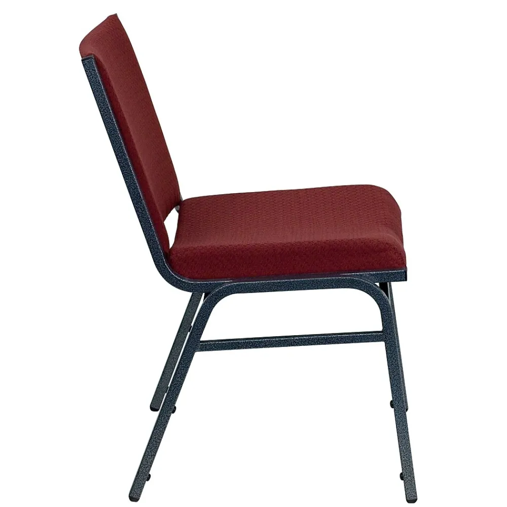 Folding & Stacking*Flash Furniture HERCULES Series Fabric Stack Chair, Burgundy Patterned (XU60153BY)