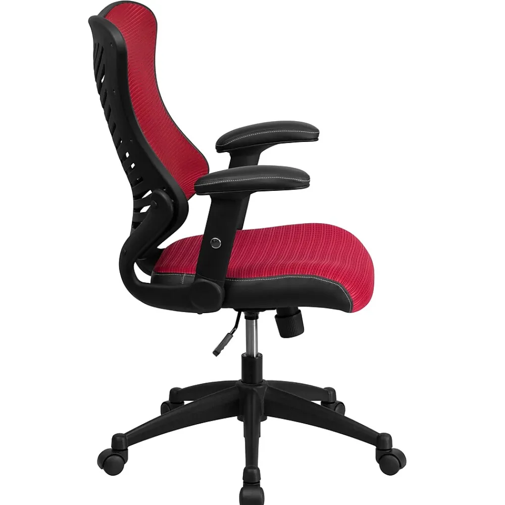 Office Chairs*Flash Furniture Kale Ergonomic Mesh Swivel High Back Executive Office Chair, Burgundy (BLZP806BY)