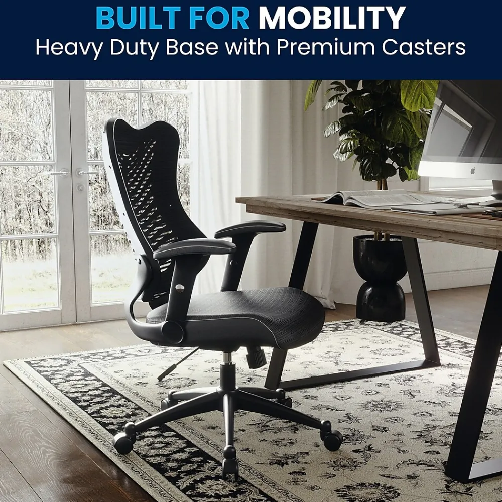 Office Chairs*Flash Furniture Kale Ergonomic Mesh Swivel High Back Executive Office Chair, Black (BLZP806BK)