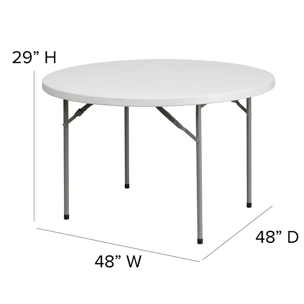 Folding Tables*Flash Furniture Kathryn Folding Table, 48" x 48", Granite White (RB48R)