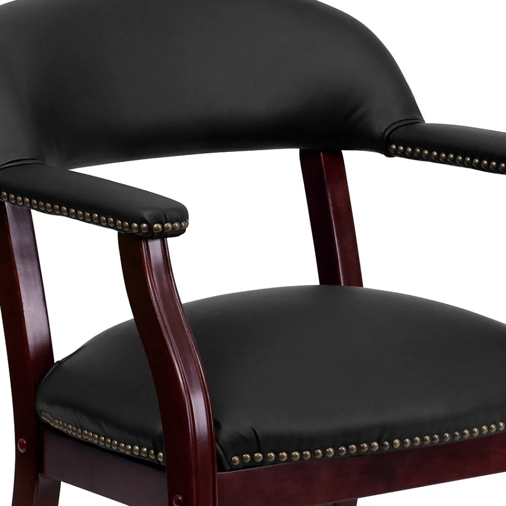 Office Chairs*Flash Furniture Leather Conference Chair, Black (BZ100LFBKLEA)