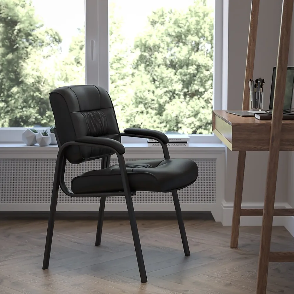 Office Chairs*Flash Furniture LeatherSoft Executive Chair, Black (BT-1404-BKGY-GG)