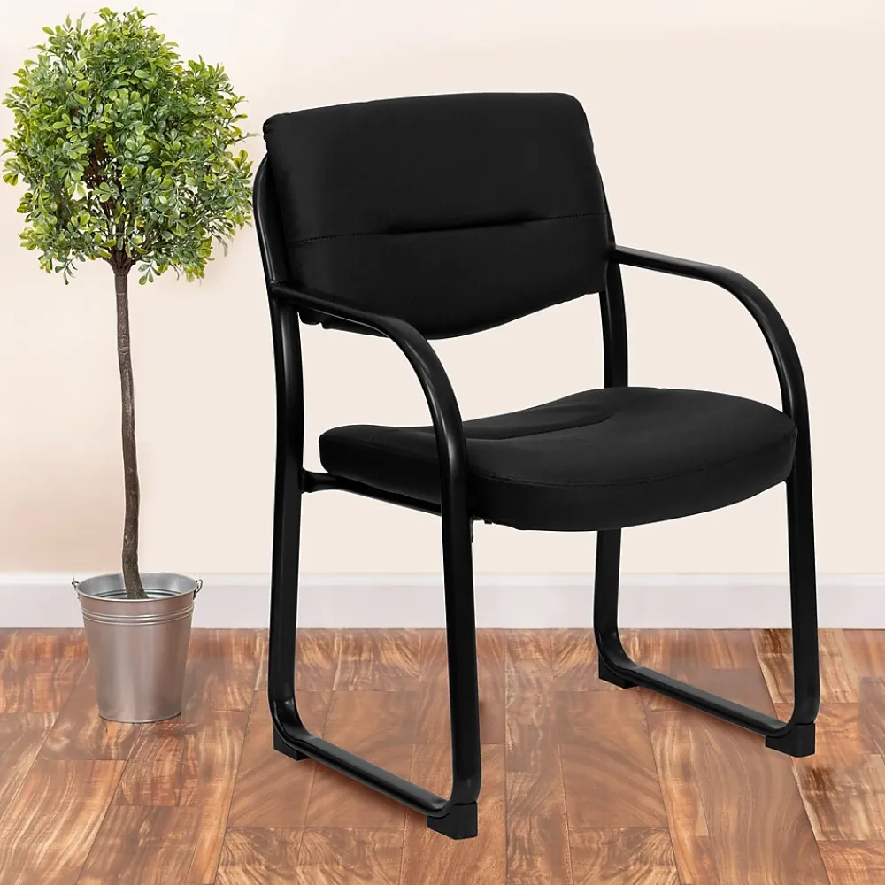 Office Chairs*Flash Furniture LeatherSoft Executive Chair, Black (BT-510-LEA-BK-GG)