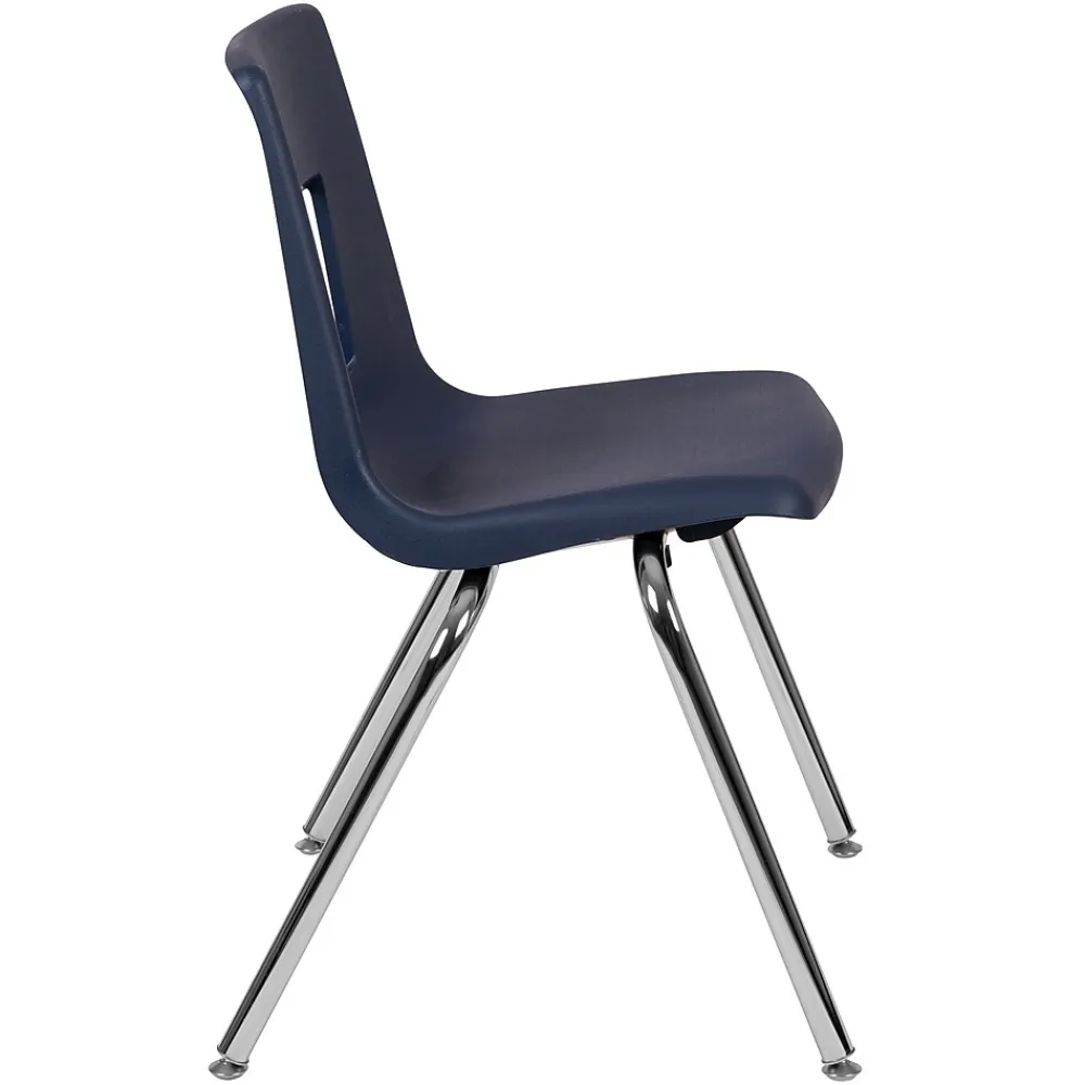 Folding & Stacking*Advantage Flash Furniture Mickey Plastic/Steel Student Stacking Chair, Navy, 4/Pack (ADVSSC18NAVY)
