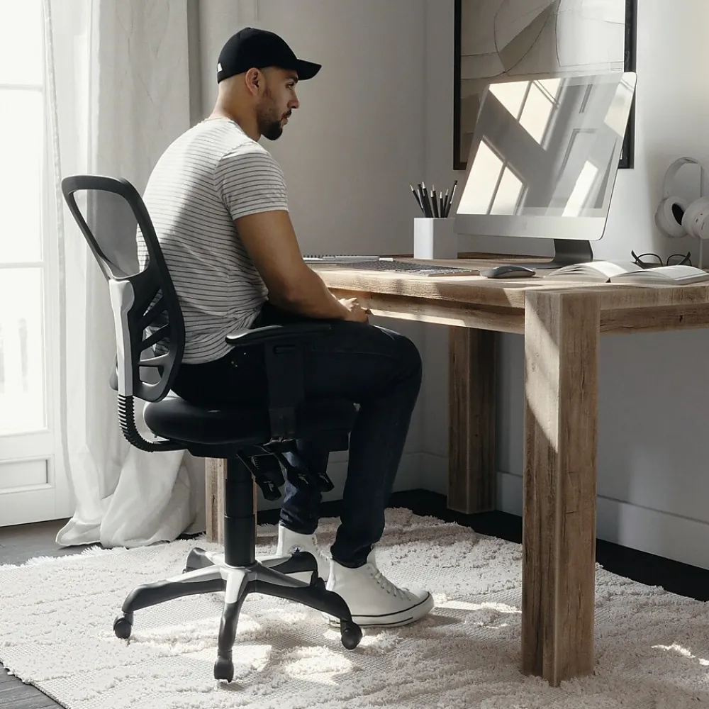 Ergonomic Chairs*Flash Furniture Nicholas Ergonomic Mesh Swivel Mid-Back Multifunction Executive Office Chair, (HL0001) Black