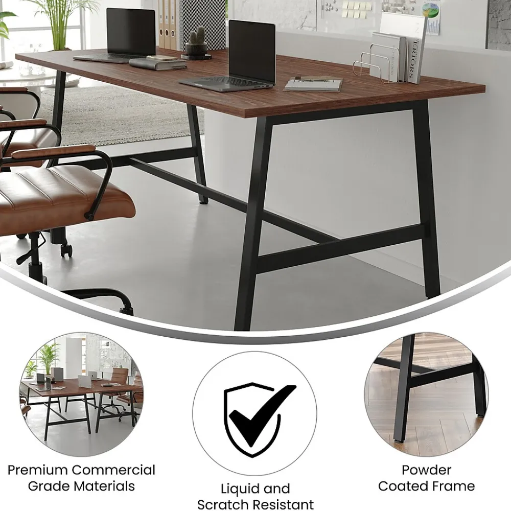 Conference Room Tables*Flash Furniture Redmond 72"W x 36"D Conference Table, Laminate, Walnut (MTM7236WLTABF)