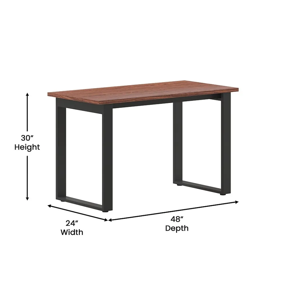 Conference Room Tables*Flash Furniture Redmond 48"W x 24"D Conference Table, Laminate, Walnut (MTM4824WLTUBF)