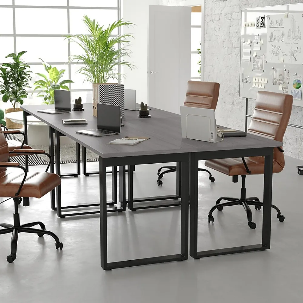Conference Room Tables*Flash Furniture Redmond 60"W x 24"D Conference Table, Laminate, Gray Oak (MTM6024LTGRYUBF)