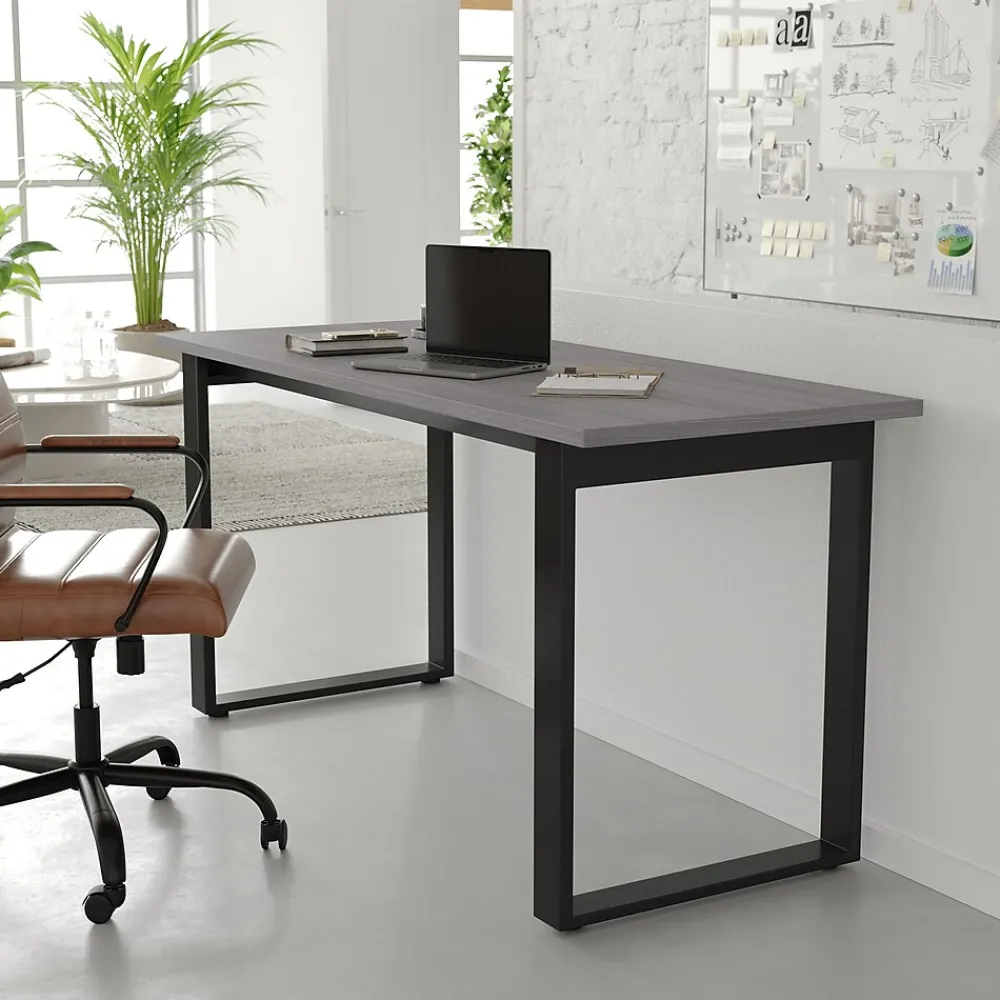 Conference Room Tables*Flash Furniture Redmond 60"W x 24"D Conference Table, Laminate, Gray Oak (MTM6024LTGRYUBF)