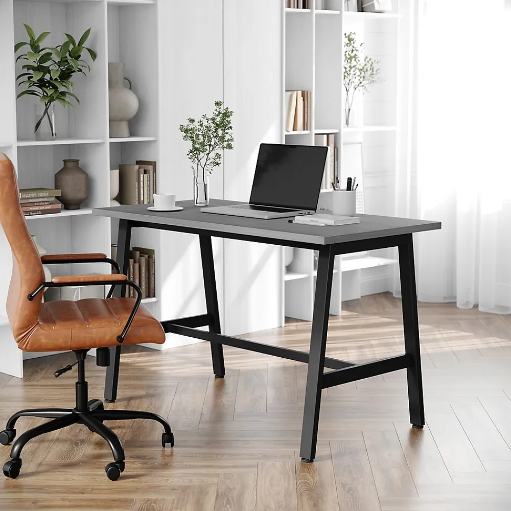 Conference Room Tables*Flash Furniture Redmond 48"W x 24"D Conference Table, Laminate, Gray Oak (MTM4824LTGRYABF)