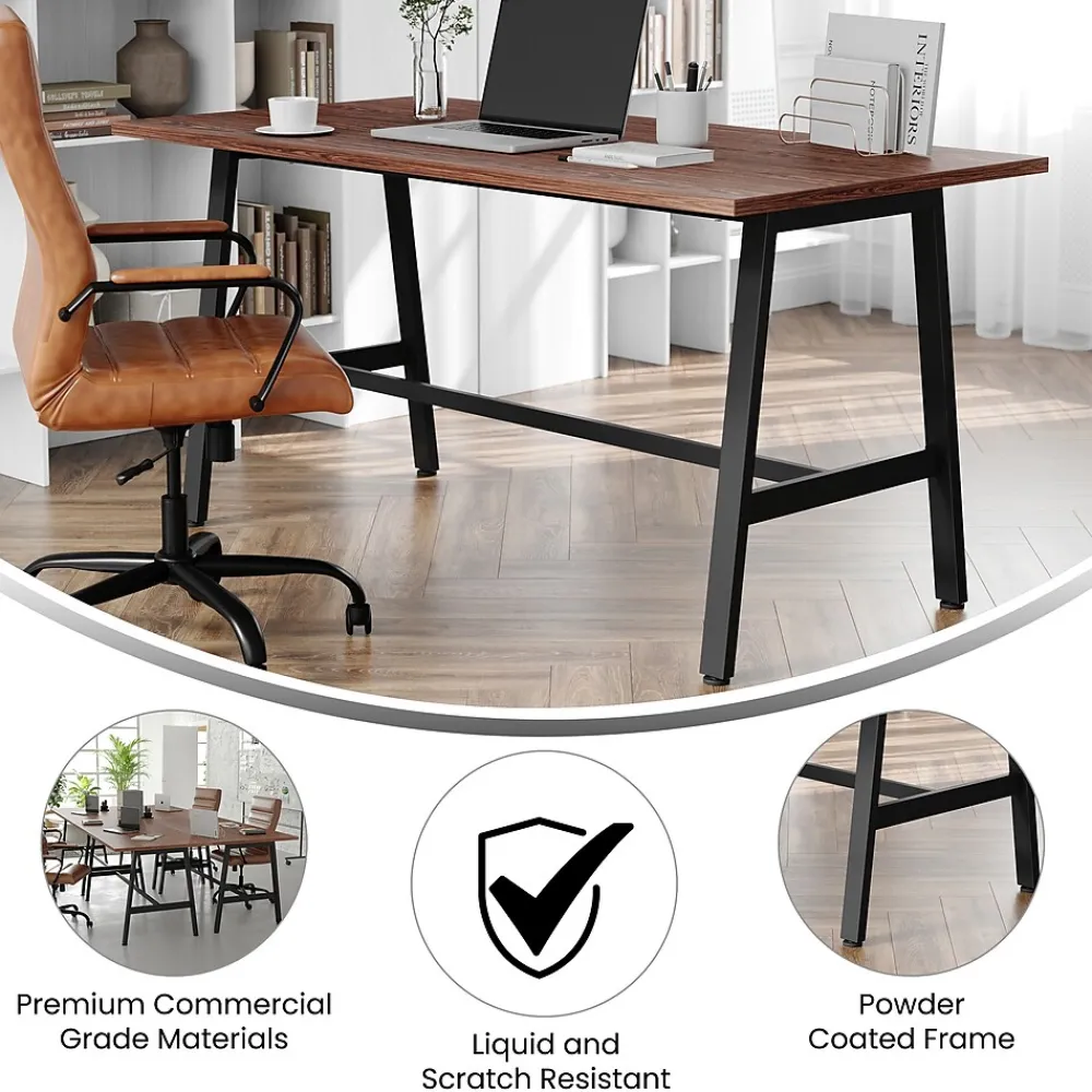 Conference Room Tables*Flash Furniture Redmond 60"W x 30"D Conference Table, Laminate, Walnut (MTM6030WLTABF)