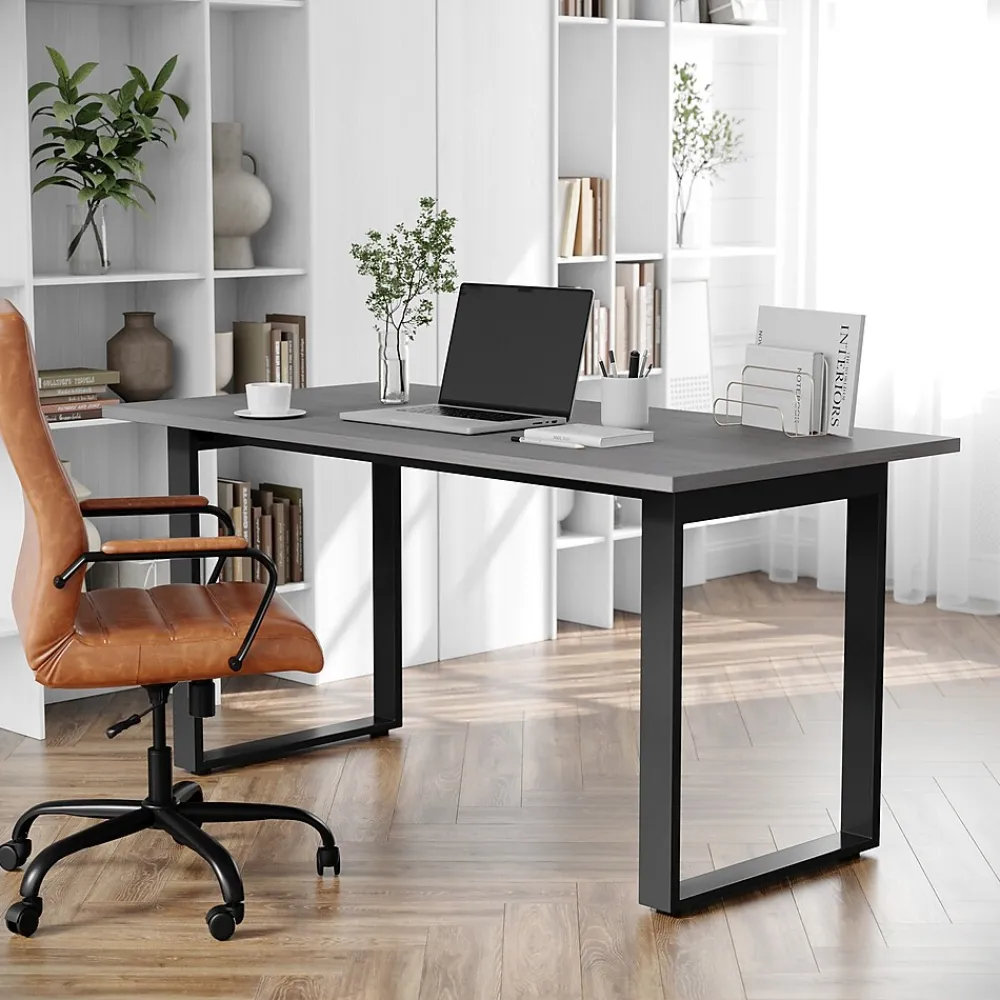 Conference Room Tables*Flash Furniture Redmond 60"W x 30"D Conference Table, Laminate, Gray Oak (MTM6030LTGRYUBF)