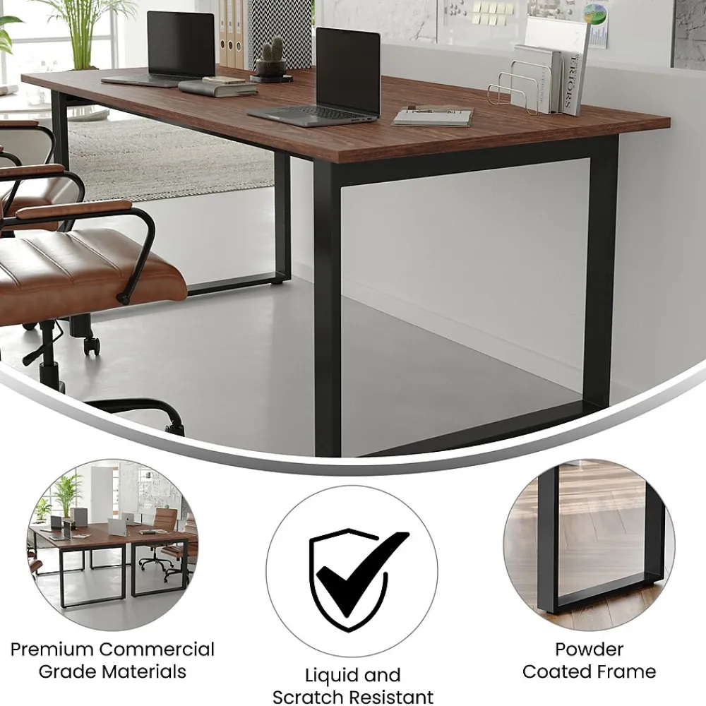 Conference Room Tables*Flash Furniture Redmond 72"W x 36"D Conference Table, Laminate, Walnut (MTM7236WLTUBF)