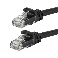 Monoprice FLEXboot Series Cat5e 24AWG UTP Ethernet Network Patch Cable, 25ft Black