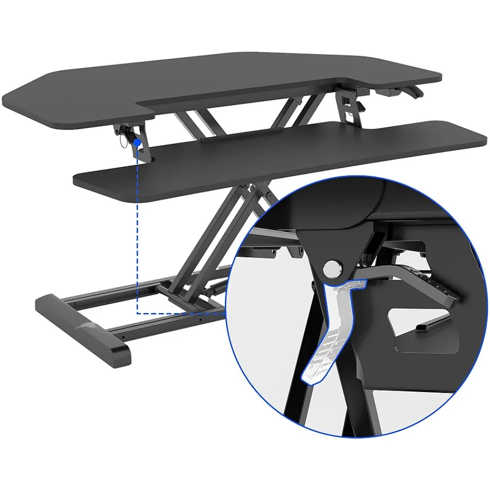 Standing Desks*FlexiSpot M7 Series 36"W Manual Adjustable Standing Desk Converter, Black (M7-E-36C)