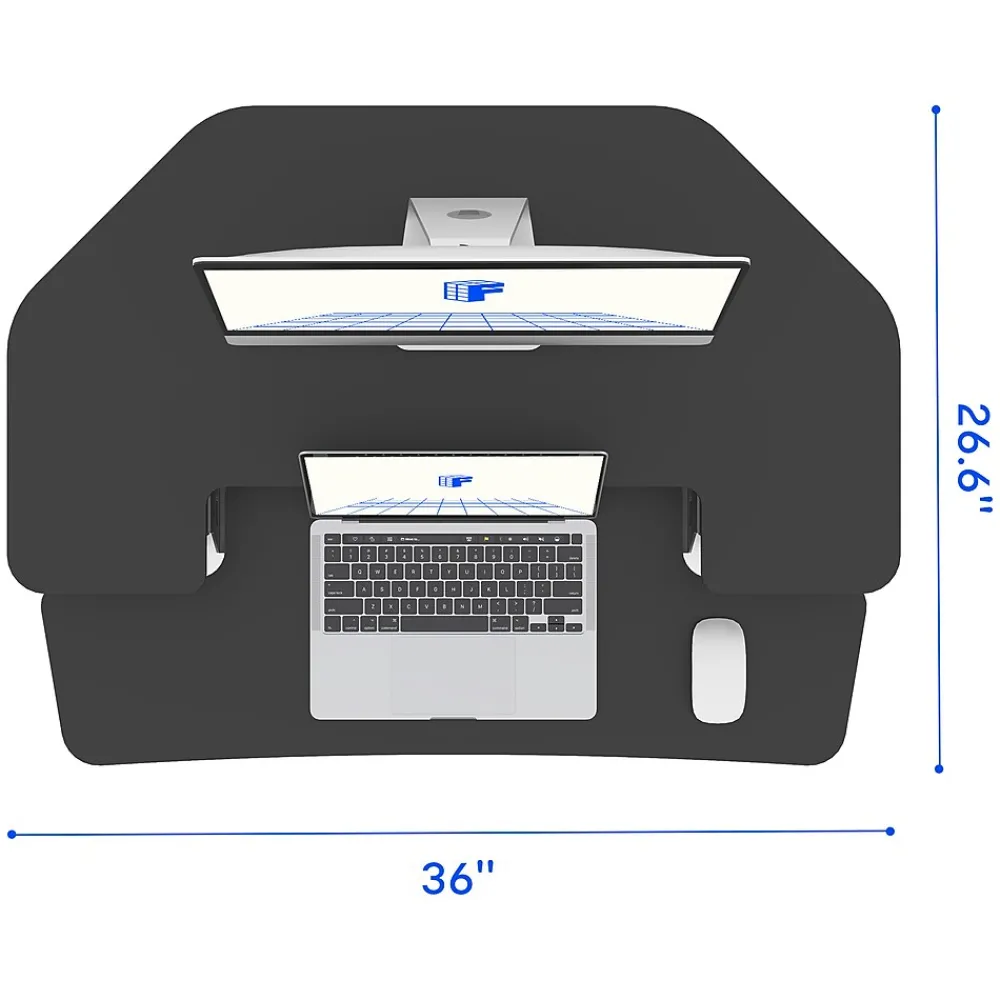 Standing Desks*FlexiSpot M7 Series 36"W Manual Adjustable Standing Desk Converter, Black (M7-E-36C)