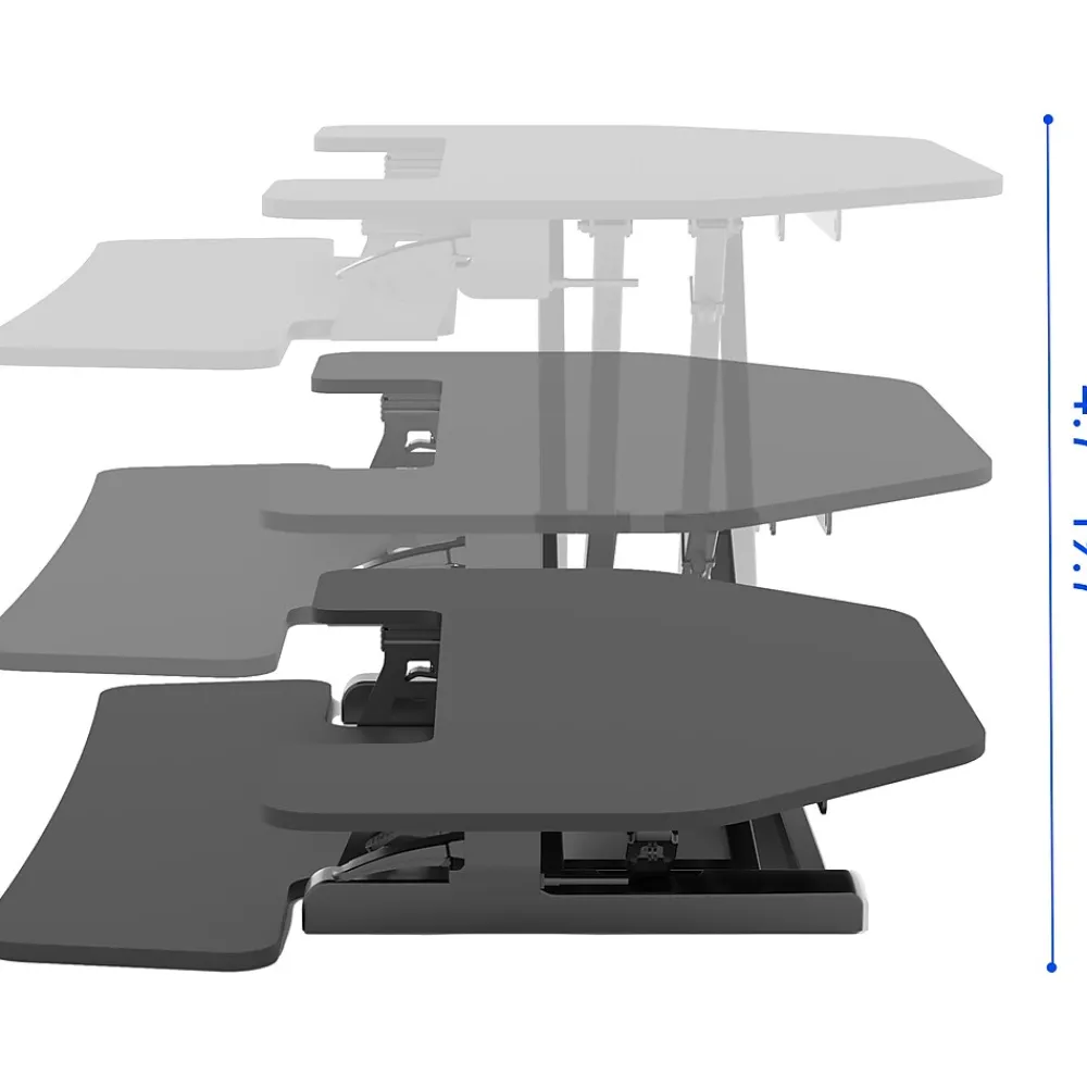 Standing Desks*FlexiSpot M7 Series 36"W Manual Adjustable Standing Desk Converter, Black (M7-E-36C)