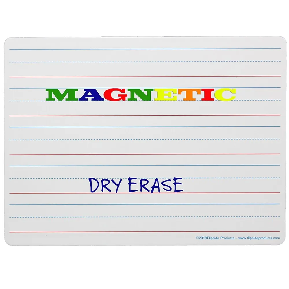 Dry Erase*Flipside Double-Sided Magnetic Dry-Erase Whiteboard, 9" x 12" (FLP10076)