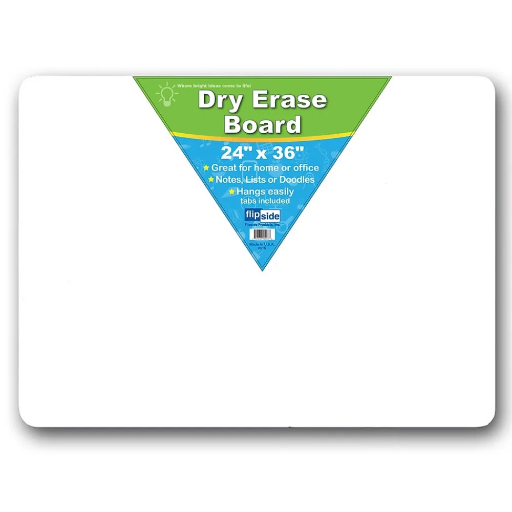 Dry Erase*Flipside Dry Erase Board, 24" x 36", 2/Pack (FLP10088BN)