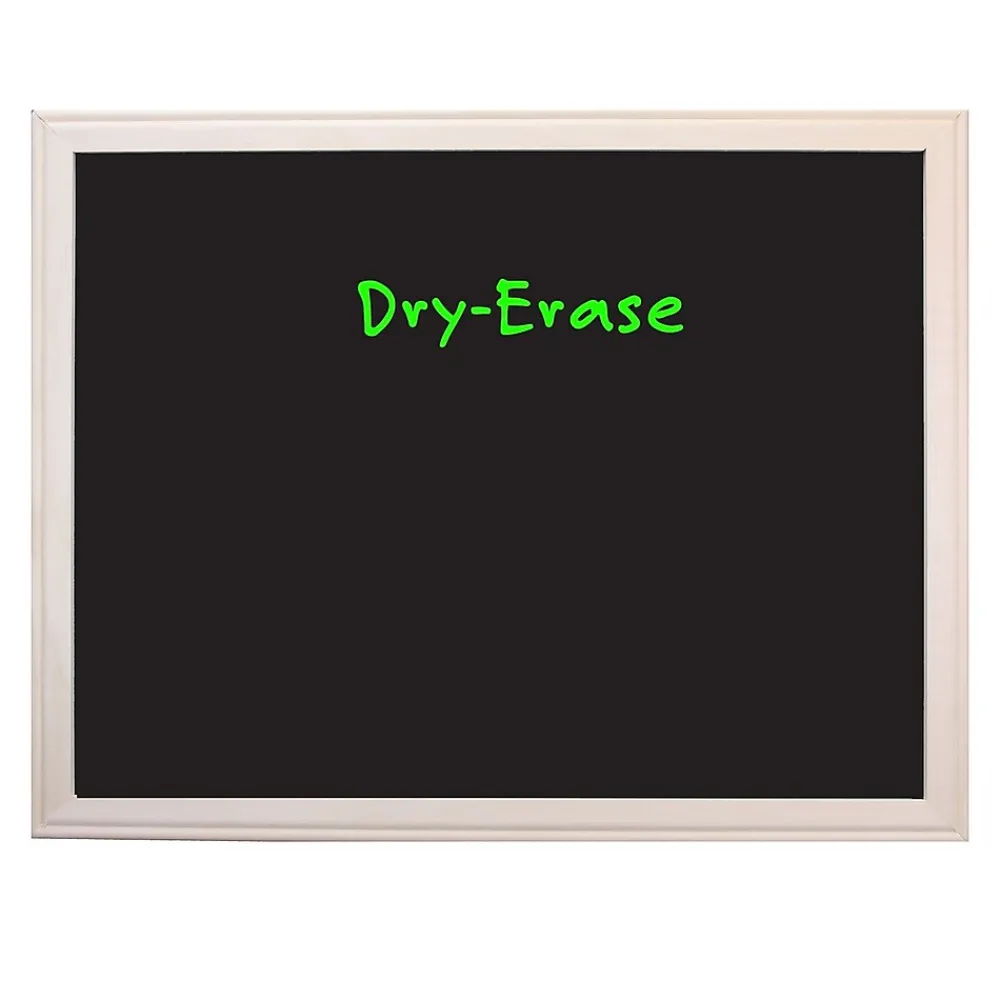 Dry Erase*Flipside Dry-Erase Blackboard, Wood Frame, 24" x 36" (17930)