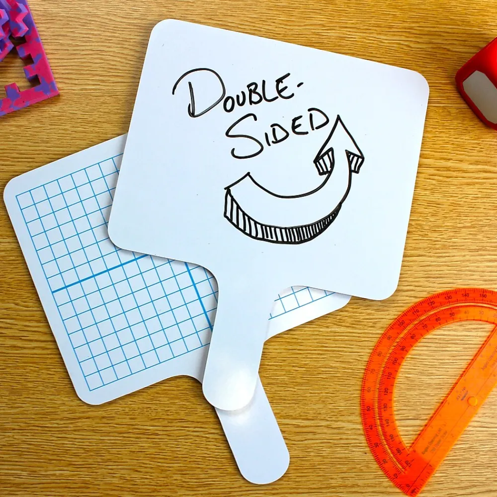 Dry Erase*Flipside Dry-Erase Graphing Paddle, Pen, and Eraser Class Pack, 36/Set (19125)