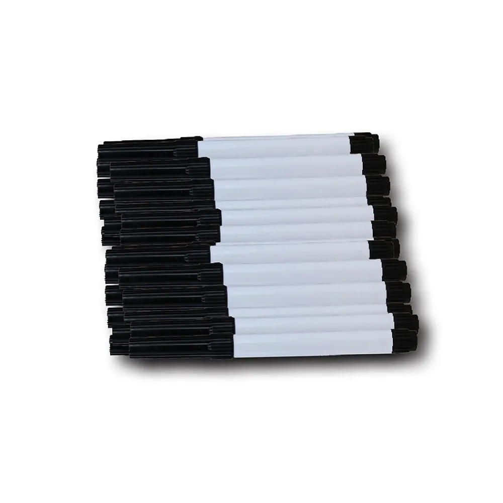 Dry Erase*Flipside Dry-Erase Marker, Fine Point, Black, 24/Carton (32008)