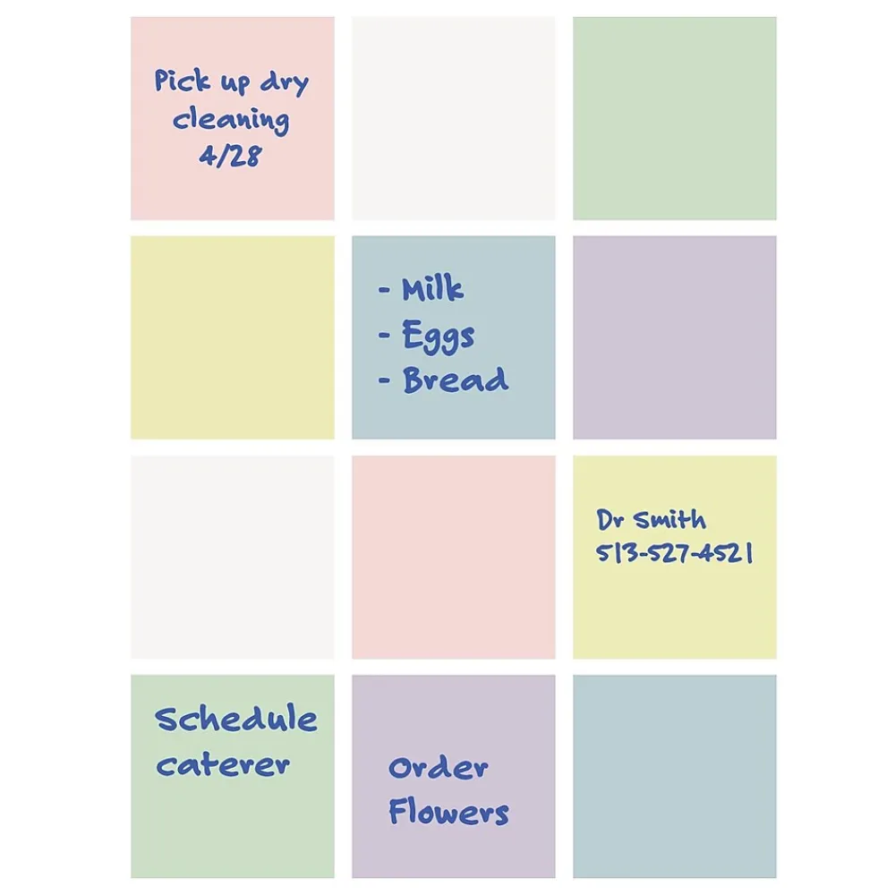 Dry Erase*Flipside Dry-Erase Sticky Notes, 3" x 3", 12/Pack (94433)