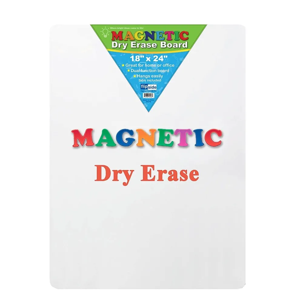 Dry Erase*Flipside Magnetic Dry-Erase Whiteboard, 18" x 24" (FLP10026)