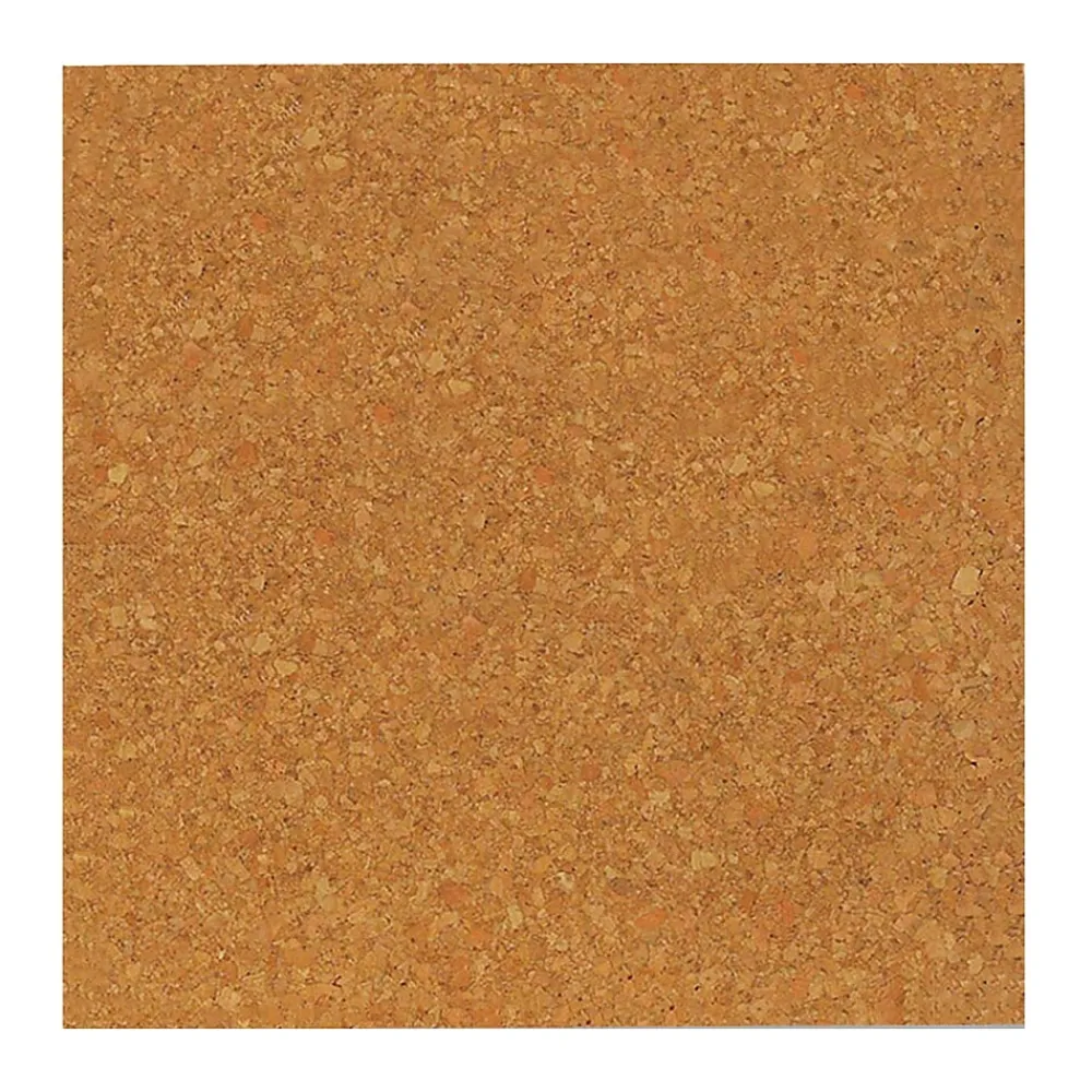 Bulletin*Flipside Natural Cork Tiles, 6" x 6", 4 Per Pack, 3 Packs (FLP12066-3)