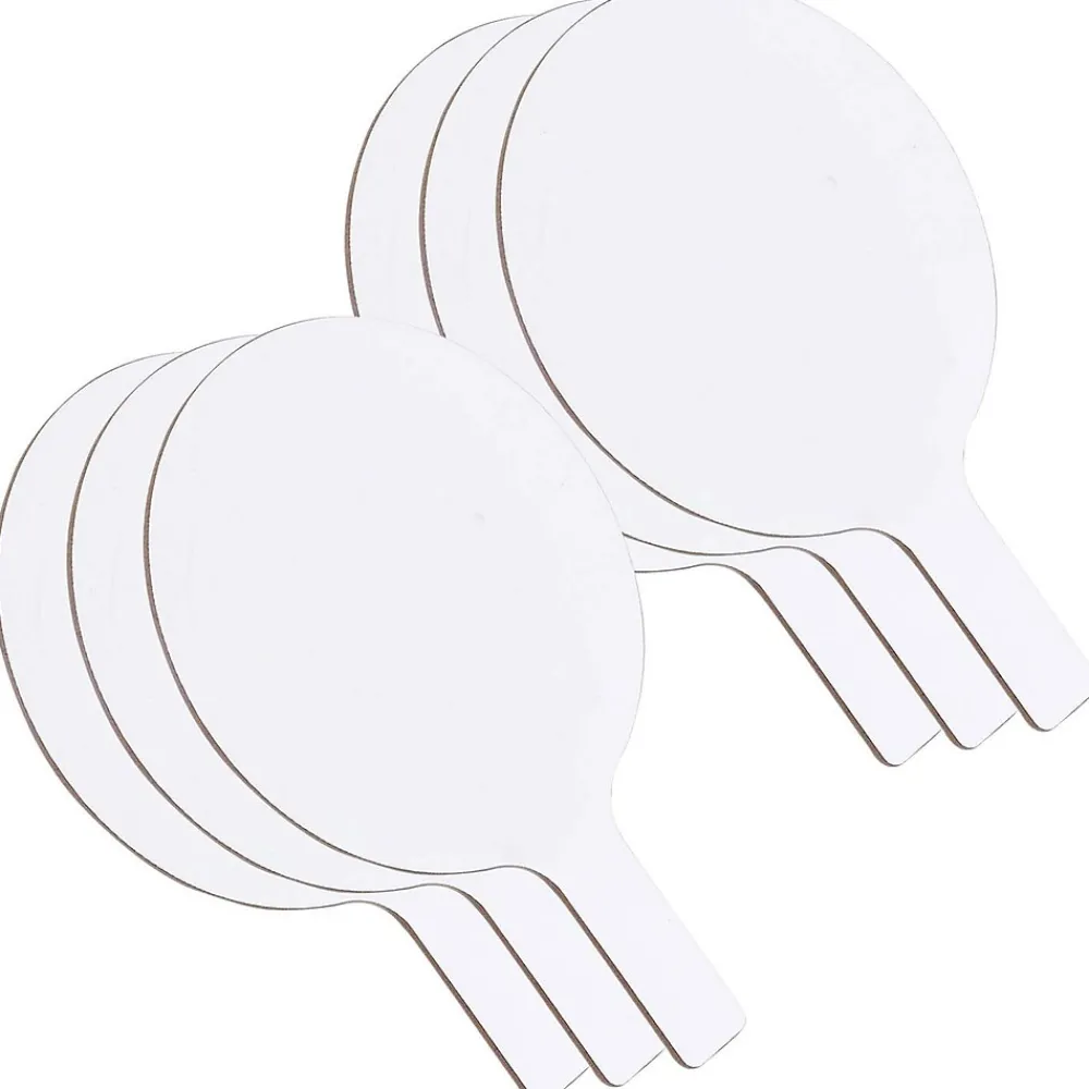 Dry Erase*Flipside Products Oval Dry Erase Answer Paddles, 7" x 12", Pack of 6 (FLP10032-6)