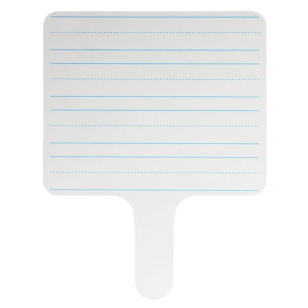 Dry Erase*Flipside Products Two-sided Rectangular, Lined/Blank Dry Erase Writing Paddle, 7.75" x 10", Pack of 6 (FLP18002-6)