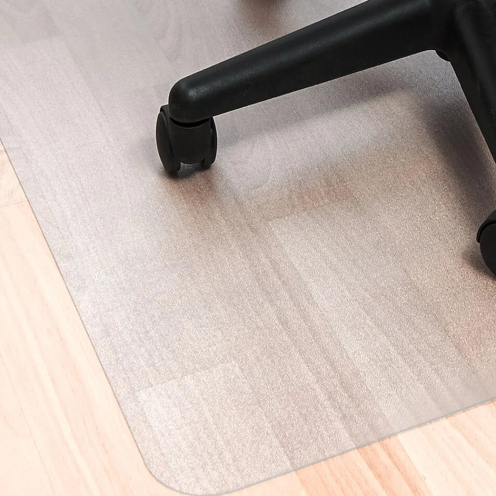 Chair Mats*Floortex Ecotex BioPlus Hard Floor Chair Mat, 45" x 53", Clear Bio Based Polycarbonate (NRCMFLBS0003)