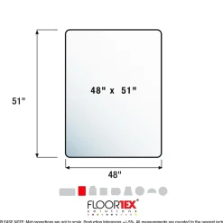 Chair Mats*Floortex Evolutionmat Carpet Chair Mat, 48
