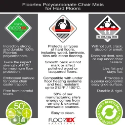 Chair Mats*Floortex 9Mat Hard Floor Gaming Chair Mat, 38