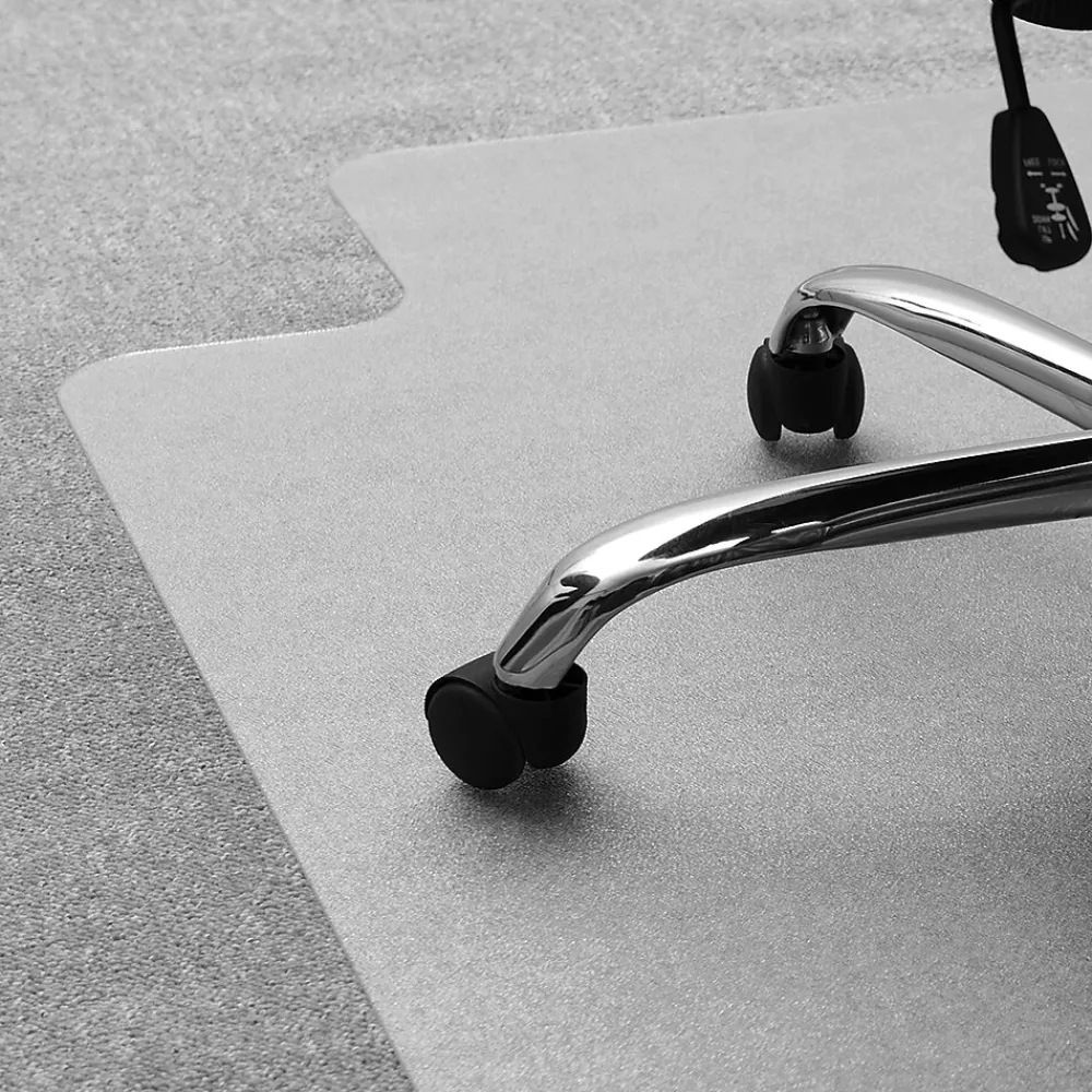 Chair Mats*Floortex Ultimat Carpet Chair Mat with Lip, 48" x 60", Designed for Medium-Pile Carpet, Clear Polycarbonate (1115227LR)