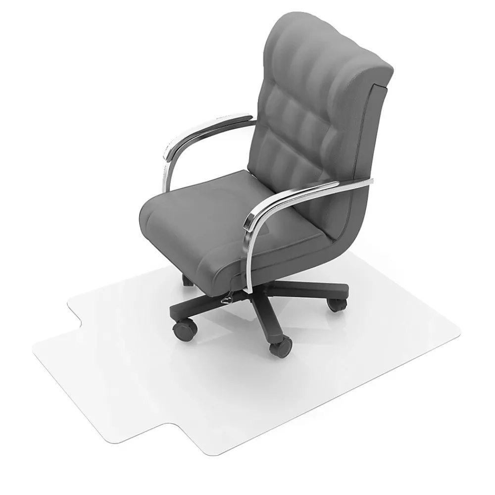 Chair Mats*Floortex Ultimat Carpet Chair Mat with Lip, 48" x 60", Designed for Medium-Pile Carpet, Clear Polycarbonate (1115227LR)