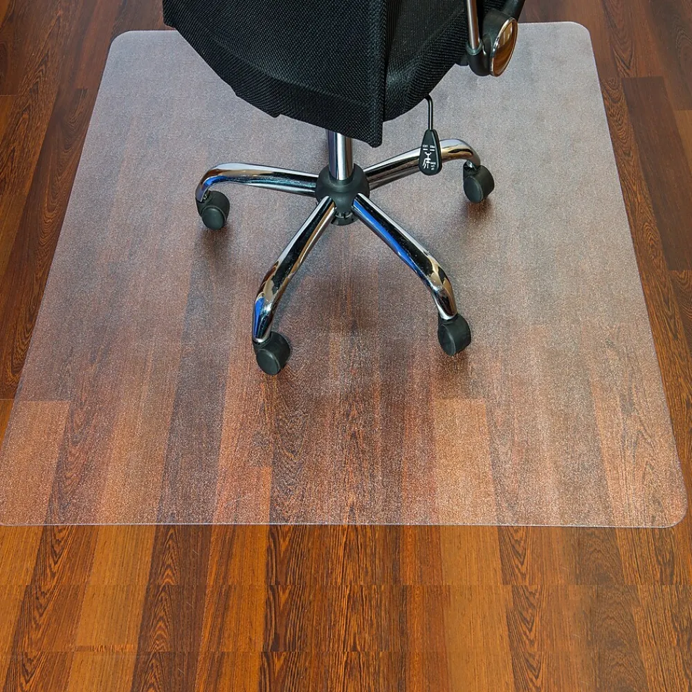 Chair Mats*Floortex Ultimat Hard Floor Chair Mat, 48" x 53", Clear, Polycarbonate (1213419ER)