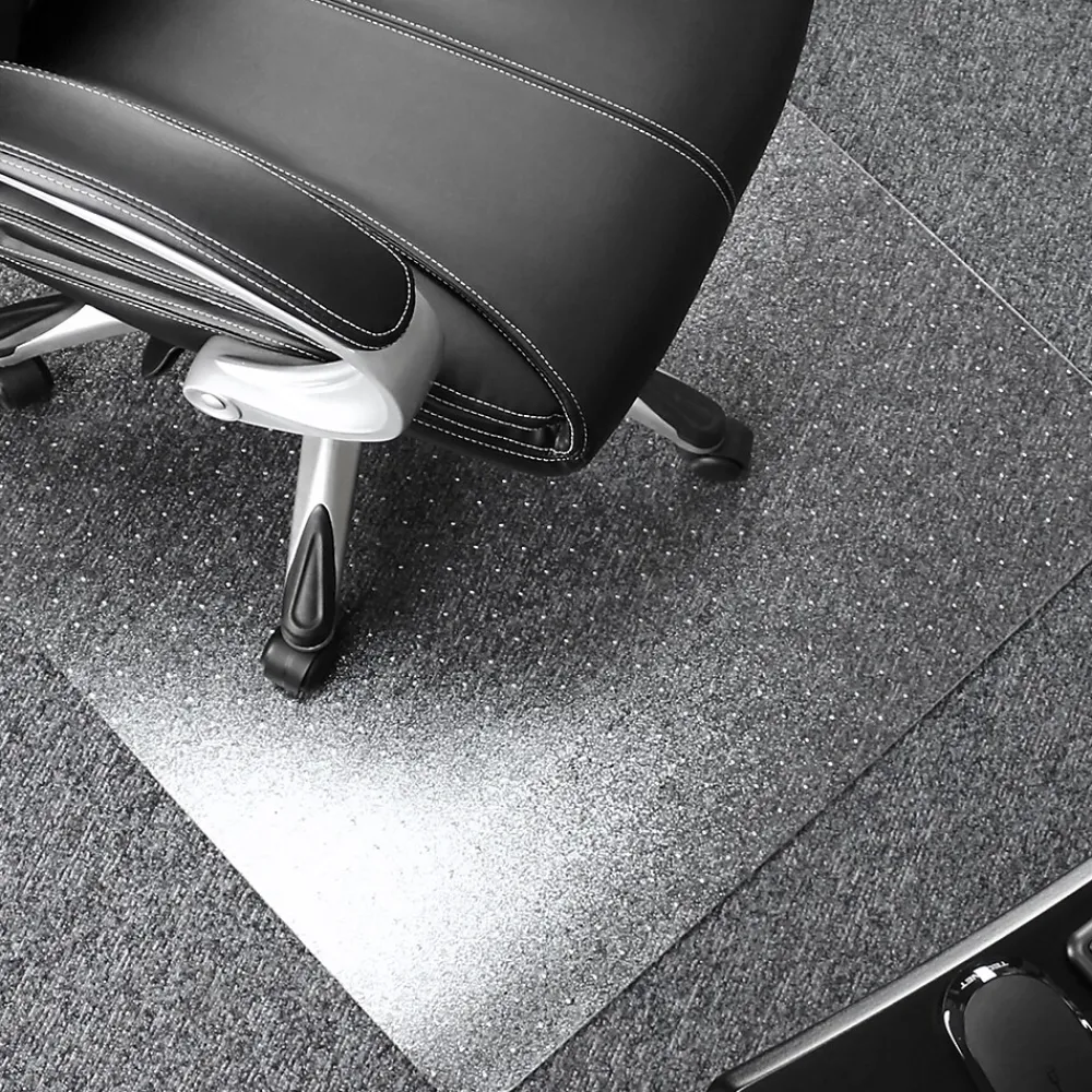 Chair Mats*Floortex Valuemat Plus Chair Mat, 36" x 48", Designed for Low-Pile Carpet, Clear Polycarbonate (FC119020ER)