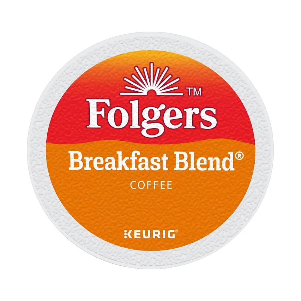 Folgers Breakfast Blend Coffee, Keurig K-Cup Pod, 96/Carton (000370677/6684CT)
