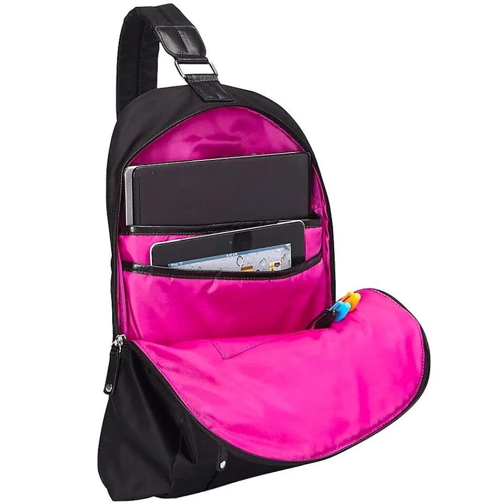 s City Slim Miami 14" Laptop Crossbody Bag, Black (FWB14BKMIAMI23)<Francine Collection Outlet