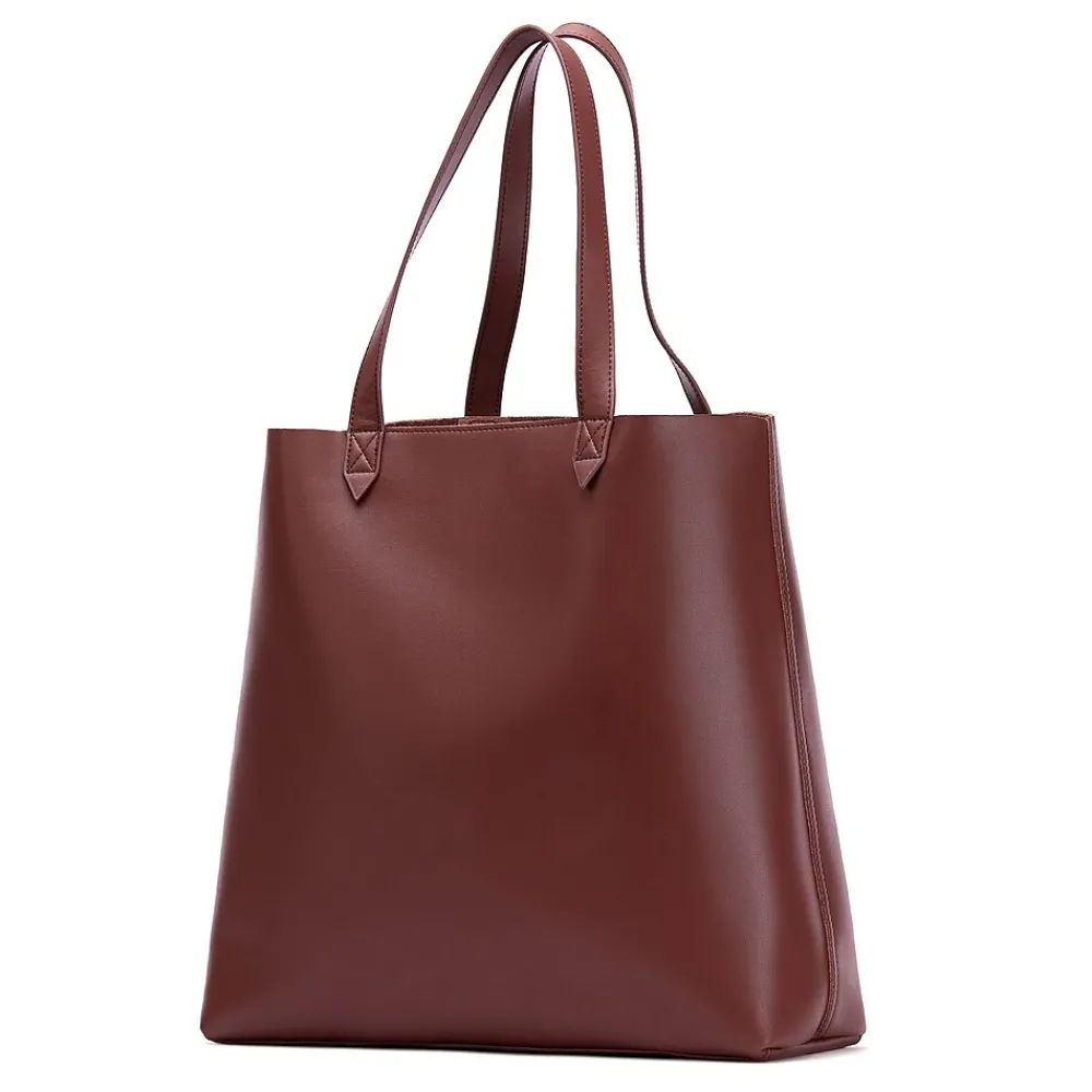 s Made Easy 15.6 Leather Laptop Tote, Brown (FCTBRMADE)<Francine Collection Outlet