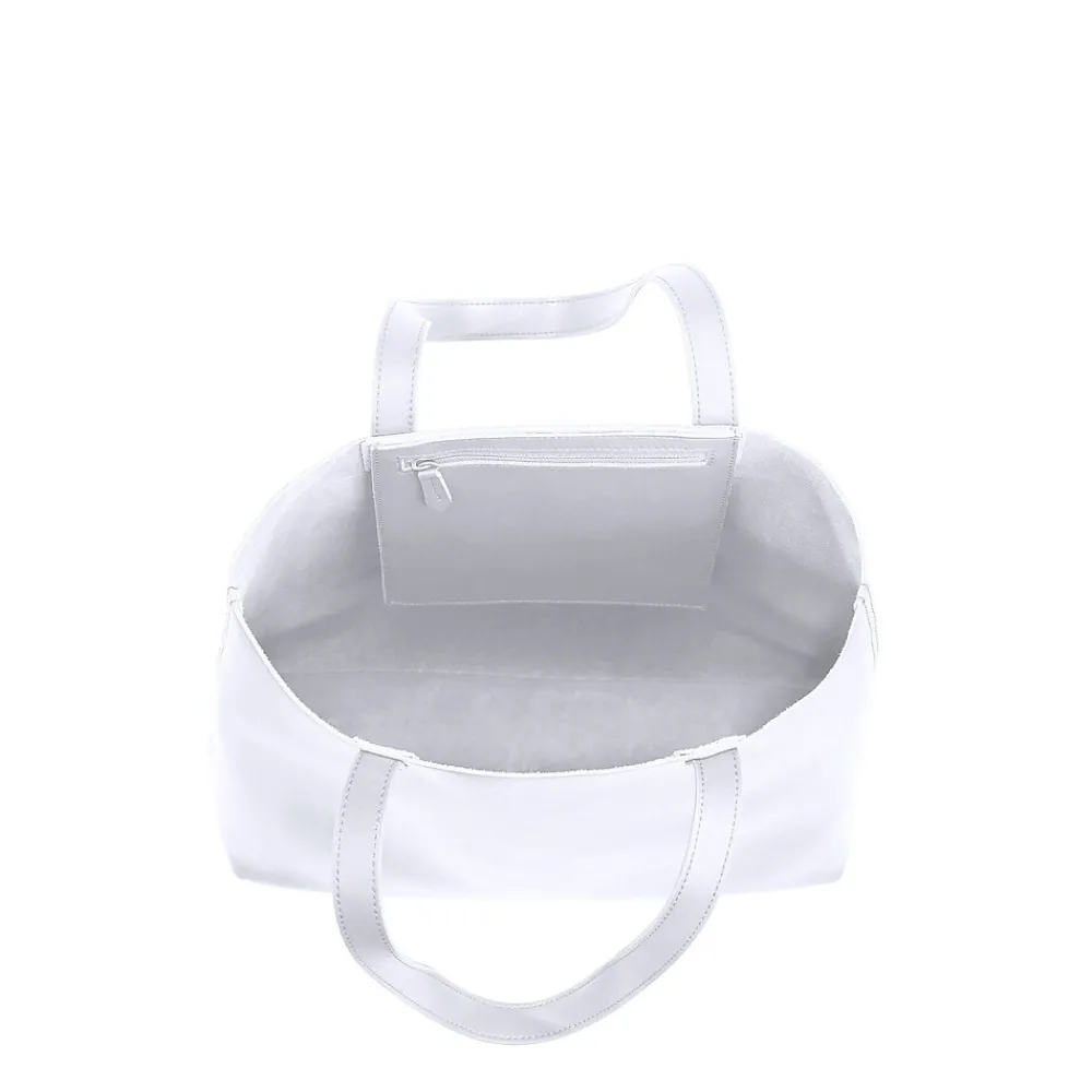 s Made Easy Leather 15.6 Laptop Tote, White (FCTWHMADE)<Francine Collection Clearance