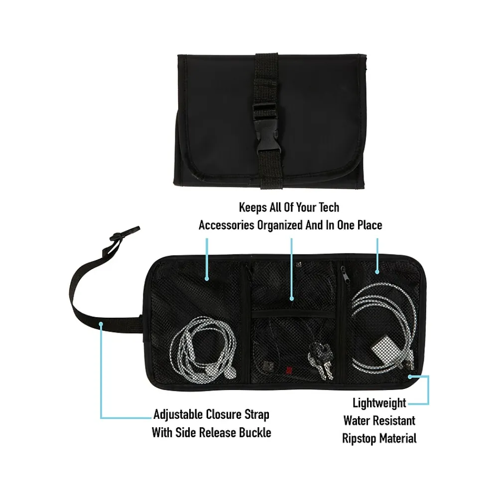13.78" Fabric Travel Organizer, Water Resistant, Black (25589)<G Force
