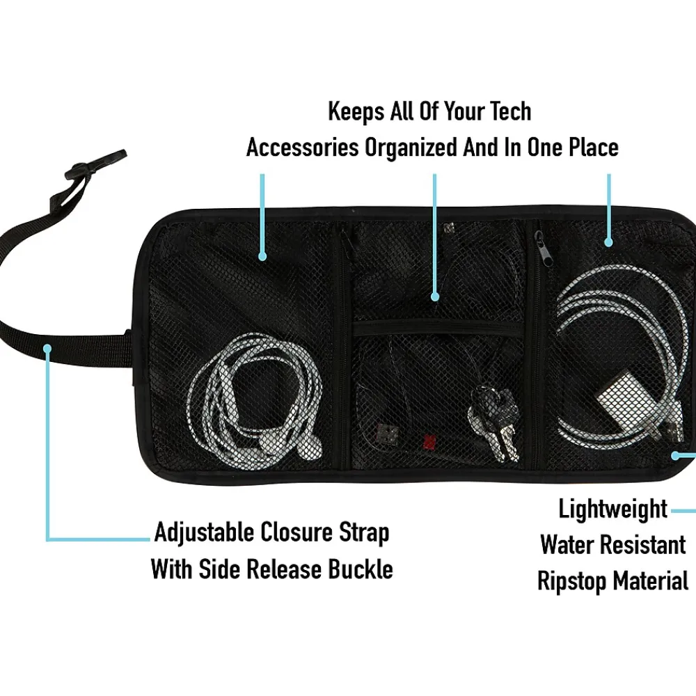 13.78" Fabric Travel Organizer, Water Resistant, Black (25589)<G Force