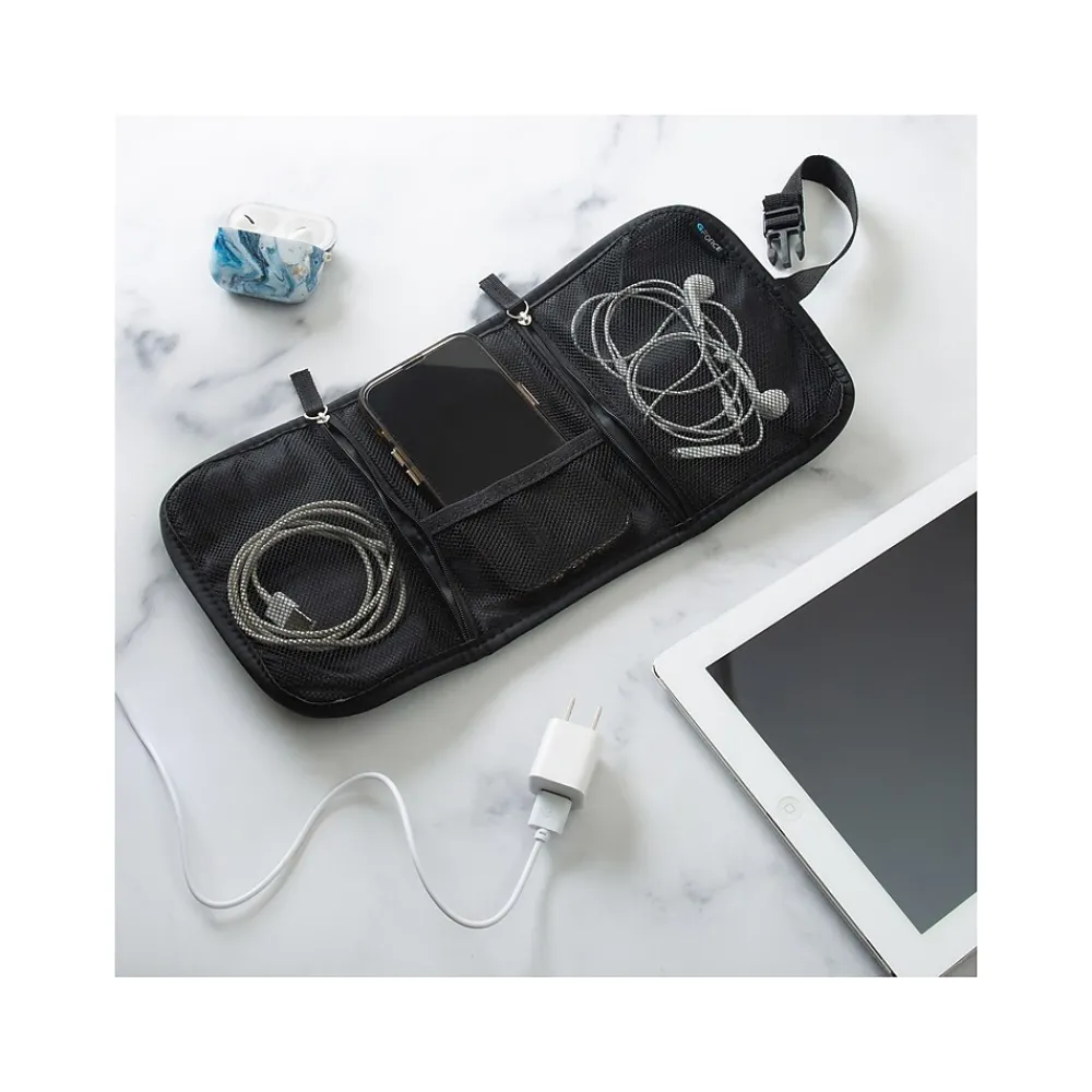 13.78" Fabric Travel Organizer, Water Resistant, Black (25589)<G Force