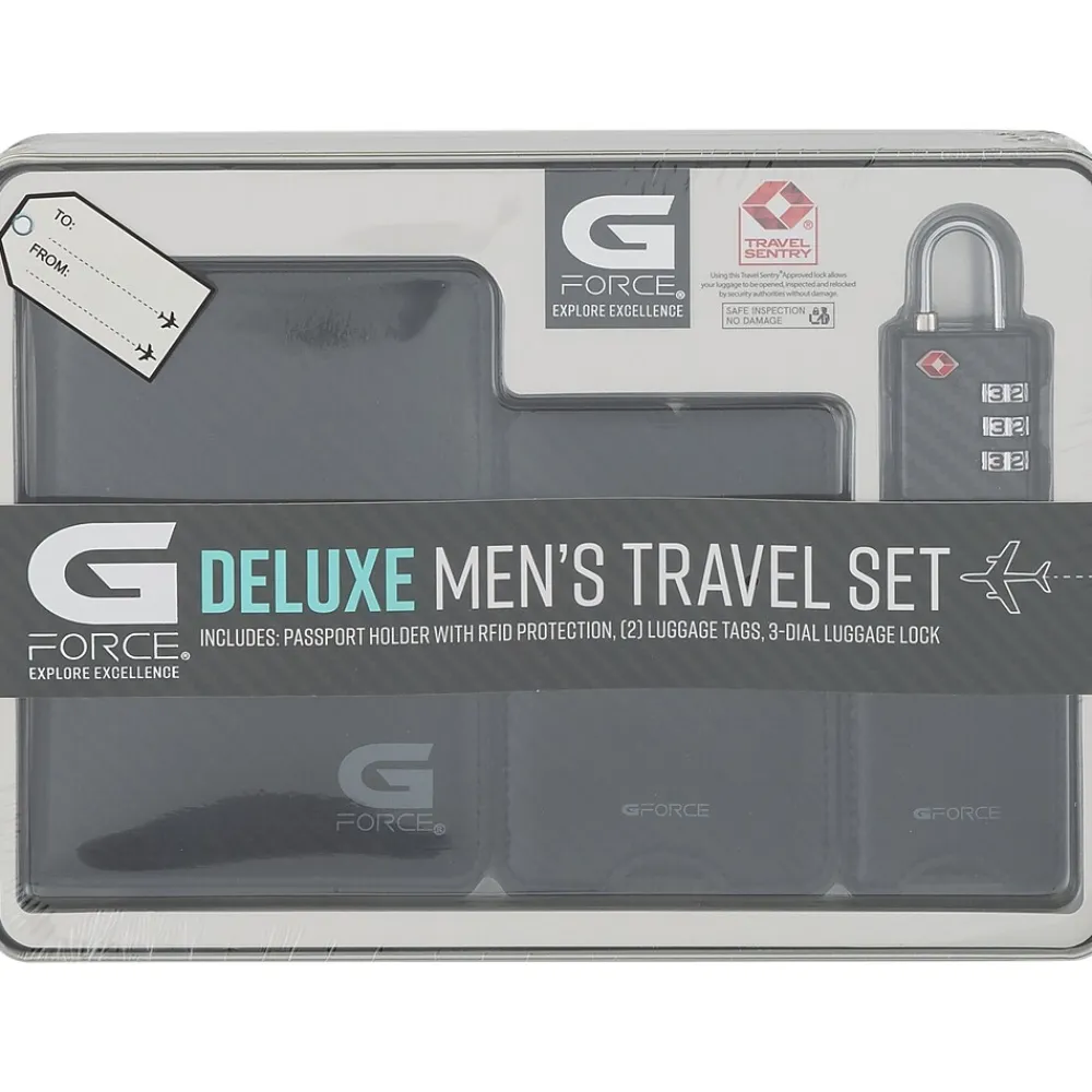 XPLORER RFID Passport Holder, Carbon Black, 4/Set (26719-CARBON)<G Force Discount