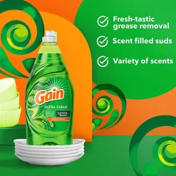 Ultra Liquid Dish Soap, Original Scent, 38 oz. (74346)<Gain Best