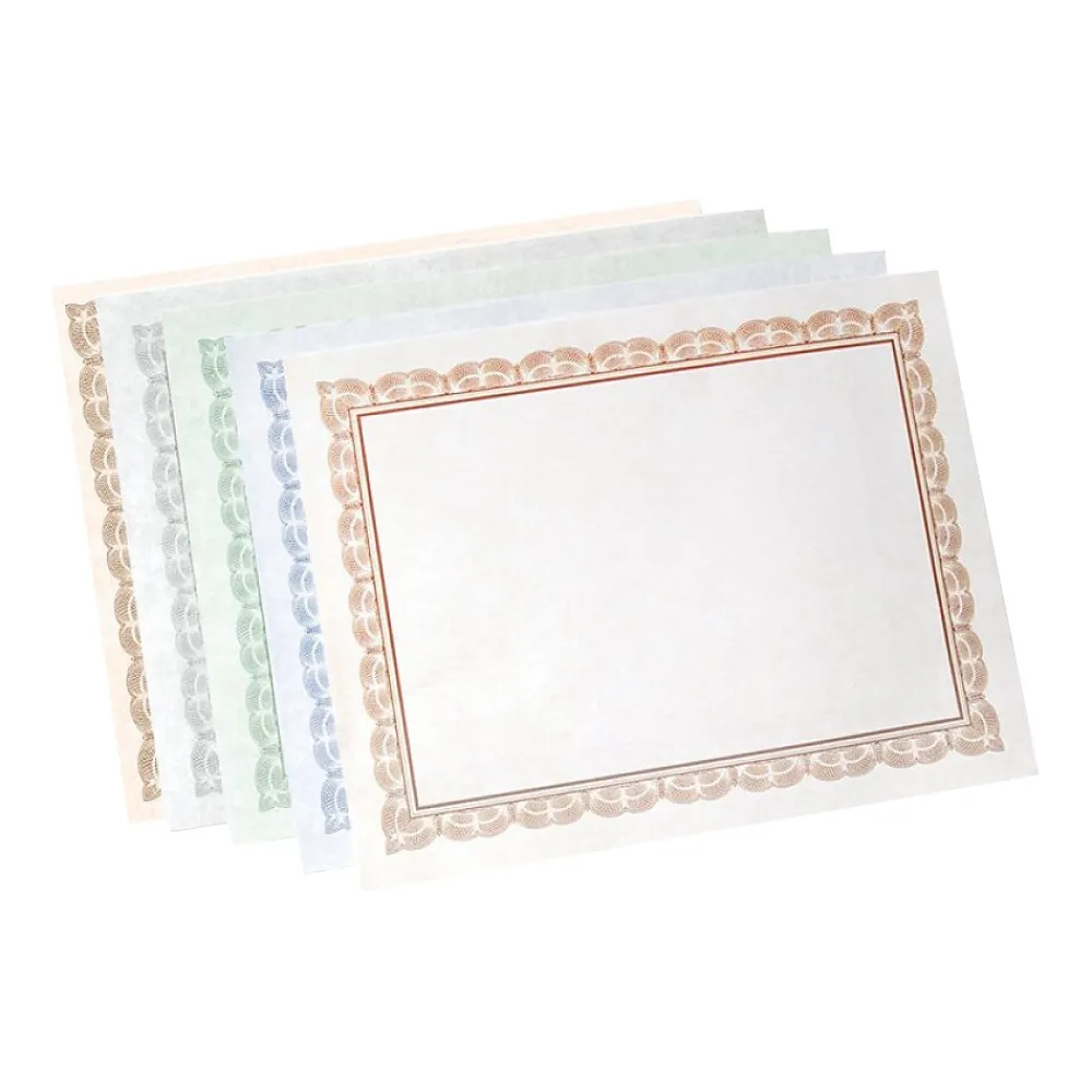 Awards & Certificates*Gartner Studios Variety Pack Certificates, 8.5" x 11", Assorted Colors, 100/Pack (35741)